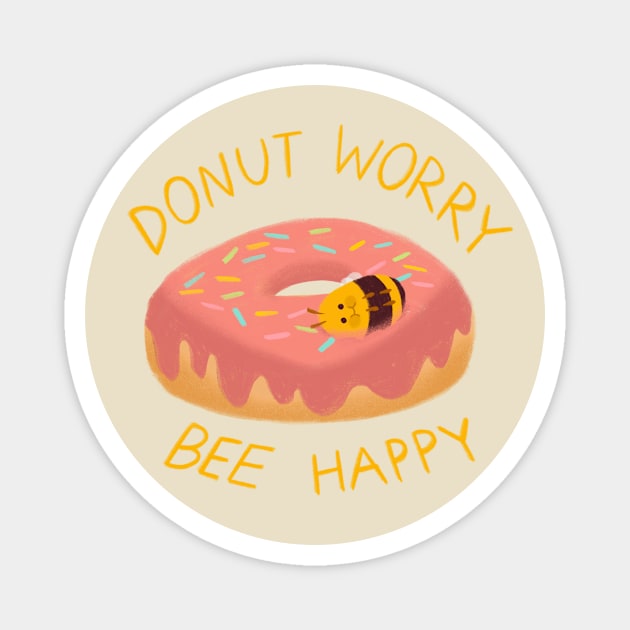 Donut Bee Magnet by Dutrart